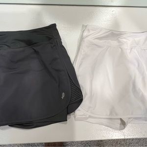 (2) PENN tennis golf athletic skirts with shorts gray and white size medium